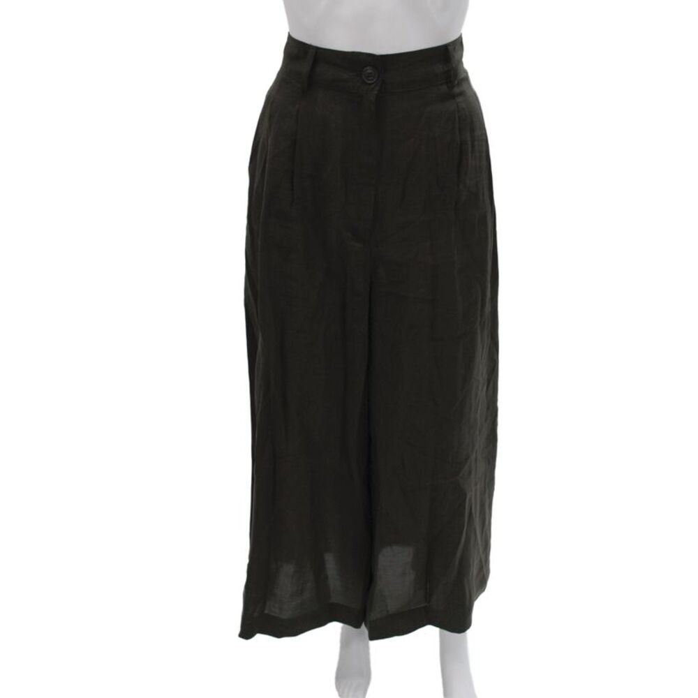 Zara Women Cropped Brown Pants Size M
